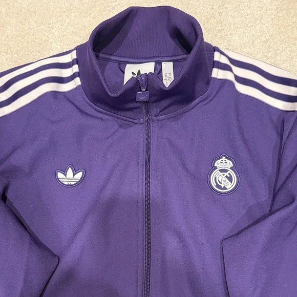 adidas Official Garment of Real Madrid Purple Track Jacket & Pants Set